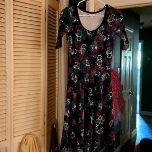 Lula Roe Owl print dress. SIZE S